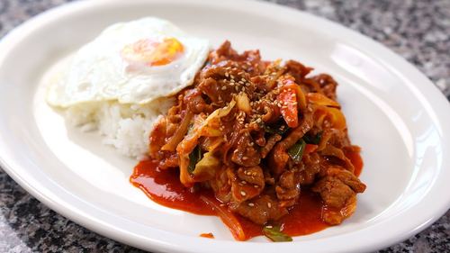 Spicy Pork Rice Bowl
